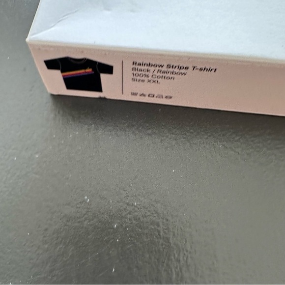 APPLE Brand Macintosh Rainbow Logo T-Shirt Size XXL Black Cotton Graphic Tee Top - Picture 9 of 9